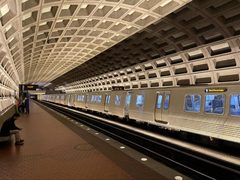 Metro ride into Washington D.C.