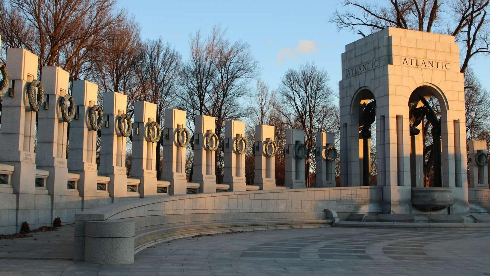 World War II Memorial fountains